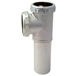 Chrome-Plated Brass Kitchen Drain End Outlet Tee and Tailpiece 1.5-Inch OD Master Plumber