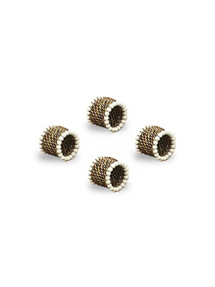 Round Napkin Ring Beads S/4