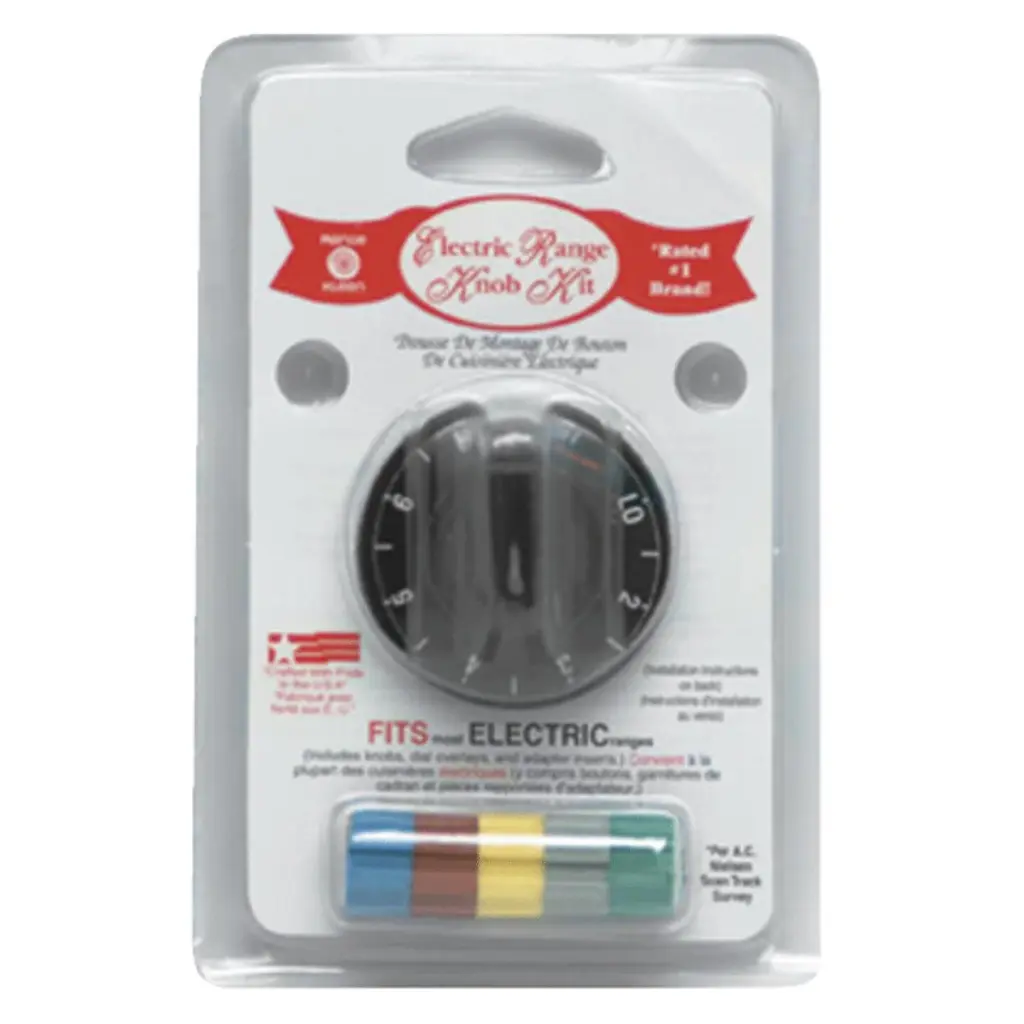 Range Kleen Black Electric Range & Oven Knob Kit Stoves and Ovens
