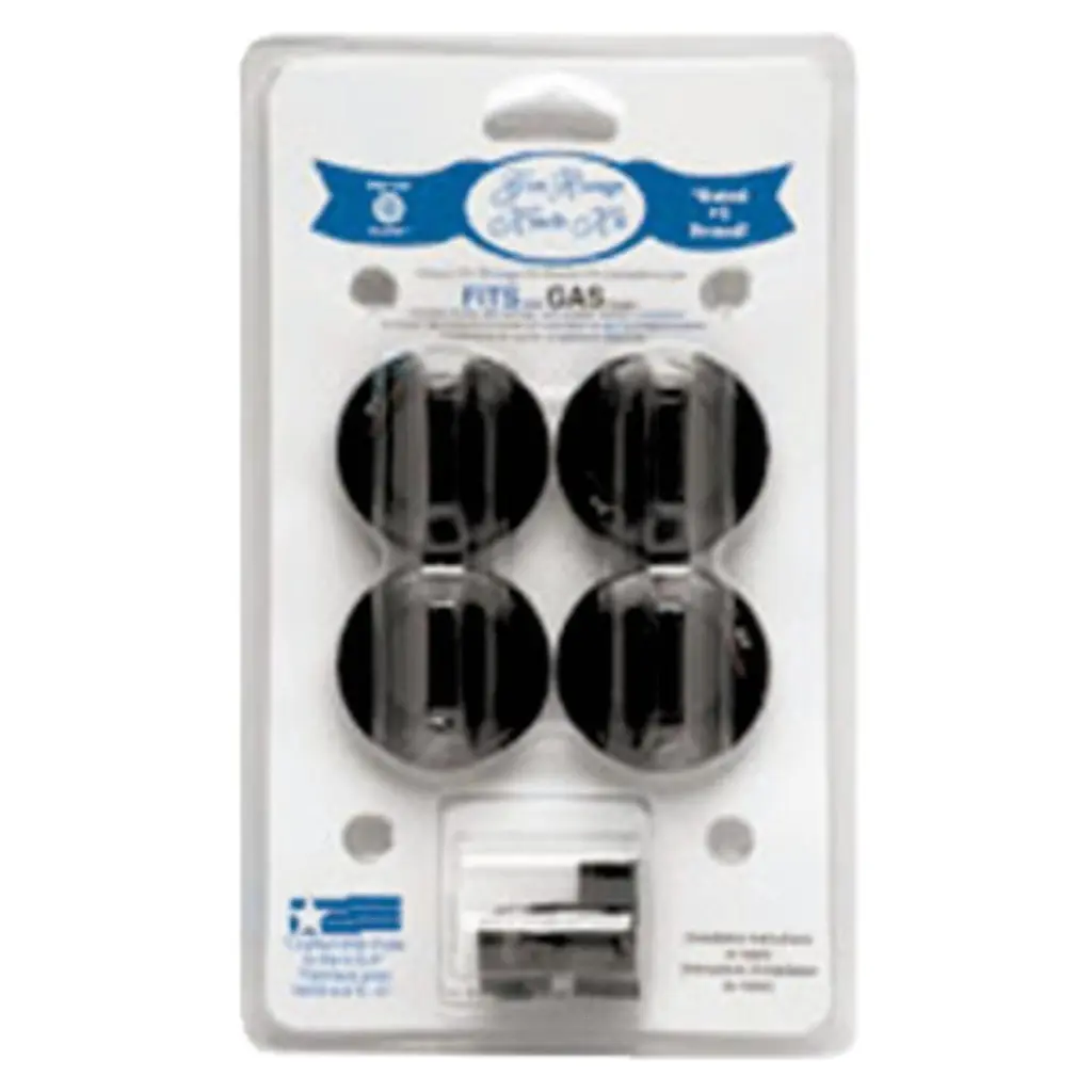 Range Kleen Black Gas Range Knob 4-Pack Stoves and Ovens