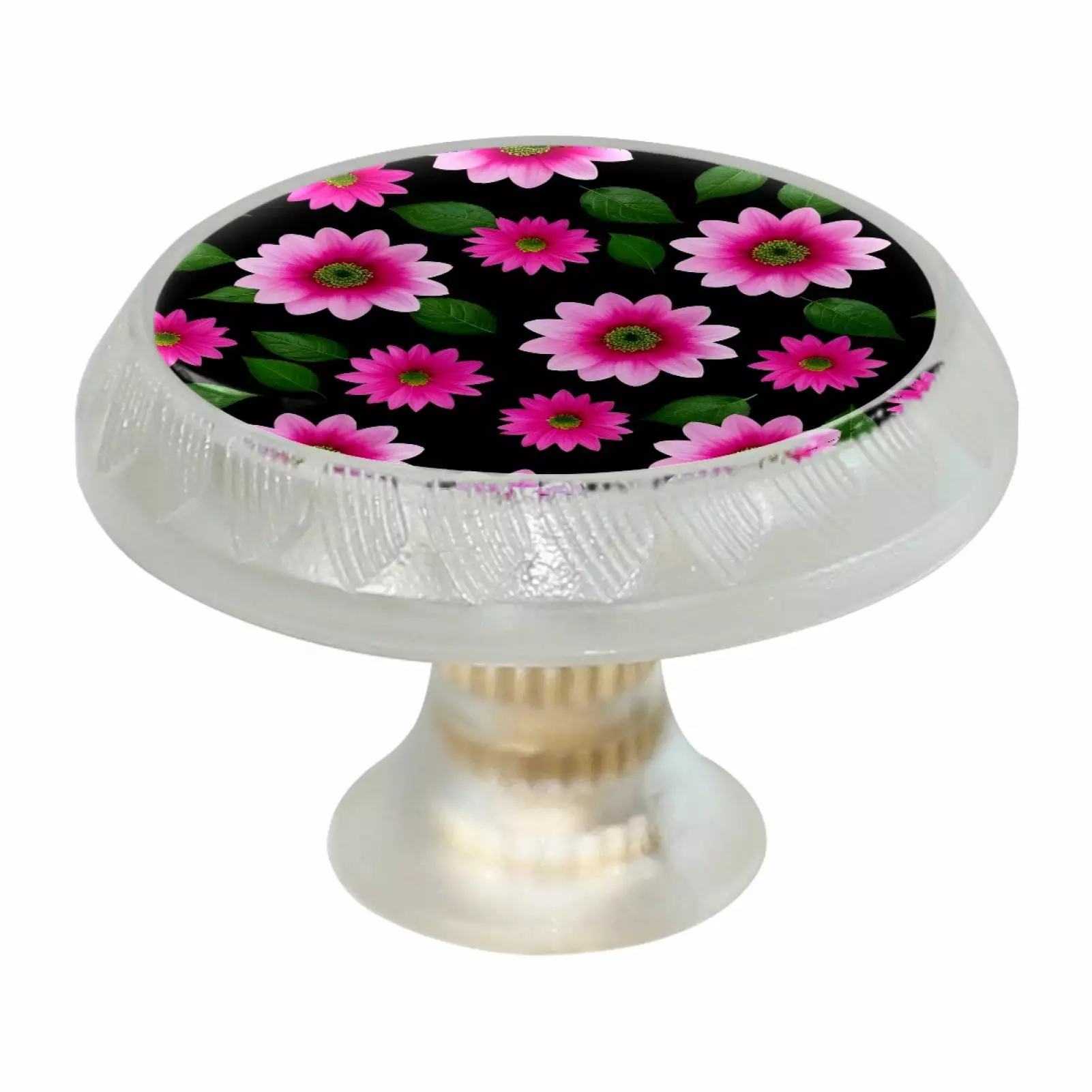 4 Pack Flowers Floral Summer Cabinet Knobs Door Knob Dresser Drawer Pulls TFCOCFT