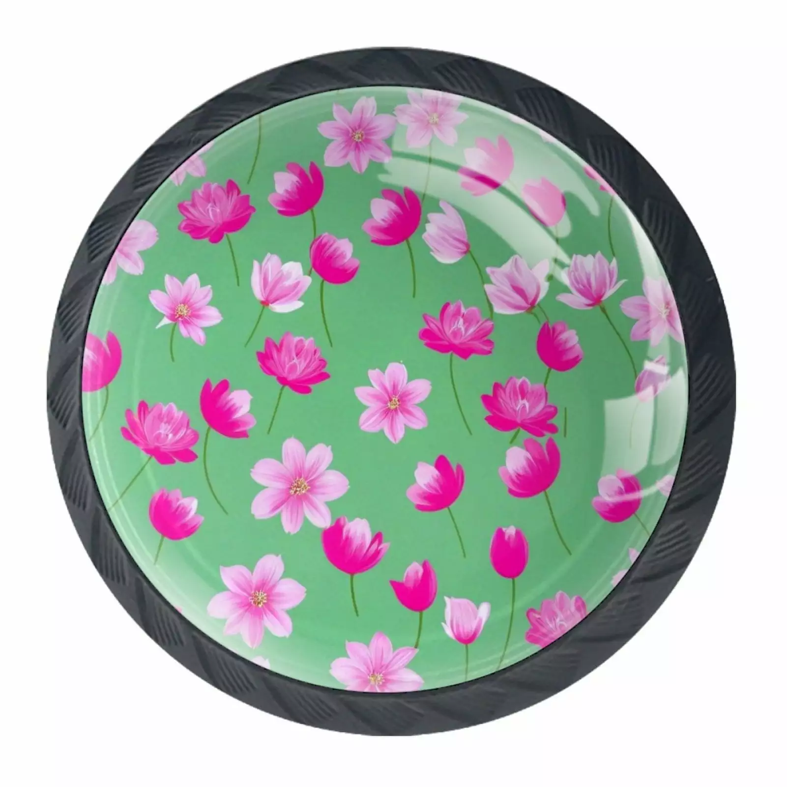 4 Pack Flowers Petal Cabinet Knobs Door Knobs Kitchen Drawer Pulls TFCOCFT