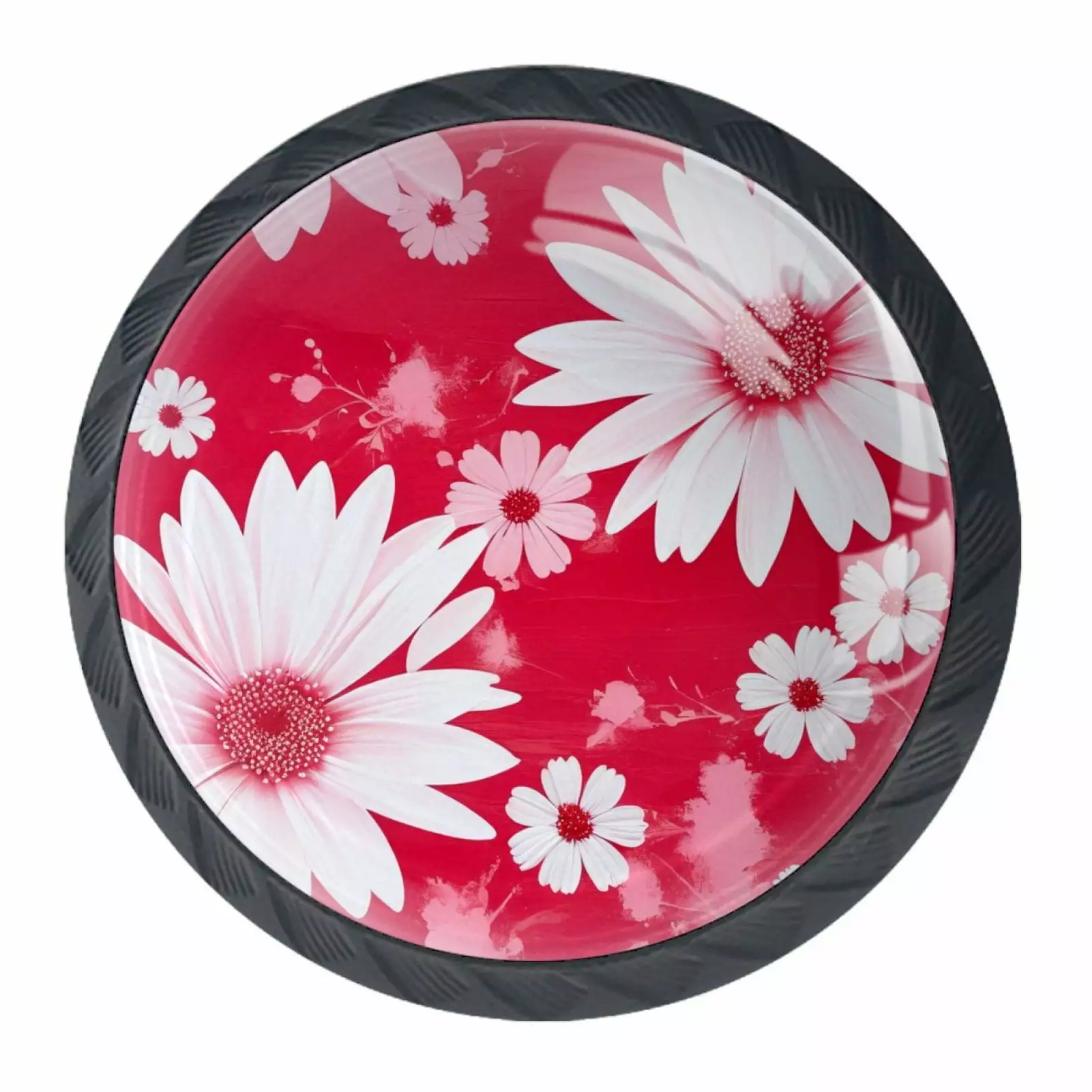 4 Pack Pink Pattern Abstract Cabinet Knobs Closet Door Knobs Dresser Drawer Pulls TFCOCFT