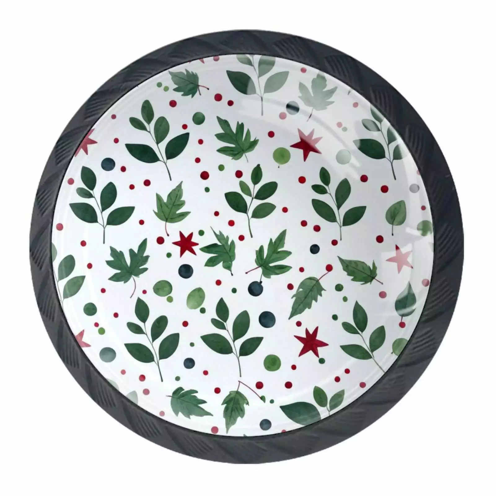 4 Pack Plant Christmas Stars Leaves Cabinet Knobs Interior Door Knobs Kitchen Drawer Pulls TFCOCFT