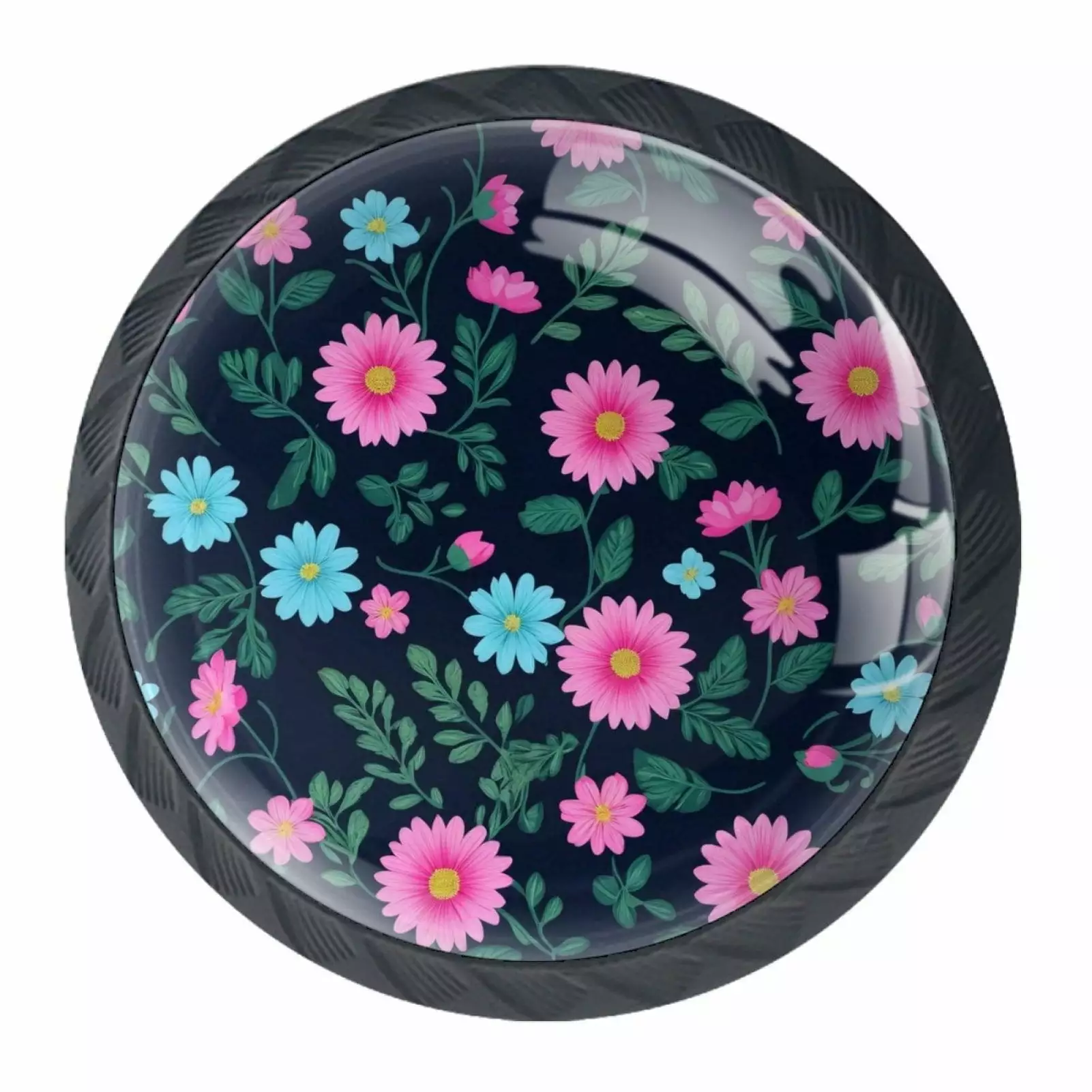 4 Pack Wallpaper Pattern Cabinet Knobs Closet Door Knobs Drawer Pulls Dresser Knobs TFCOCFT