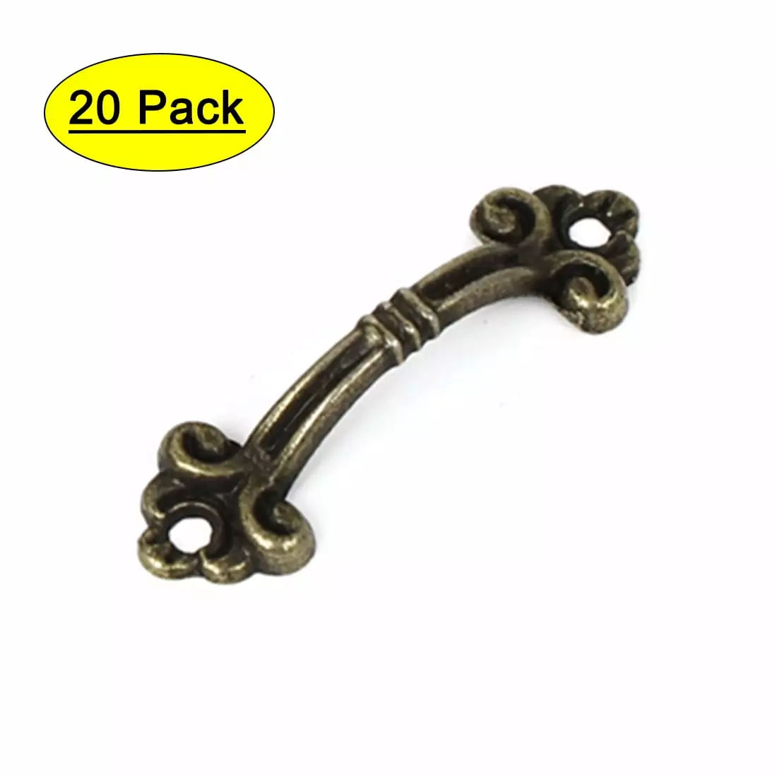 Uxcell Bronze Tone Arch Dresser Knob 0.1 Hole Diameter 20 Pack Cabinet Hardware Unique Bargains