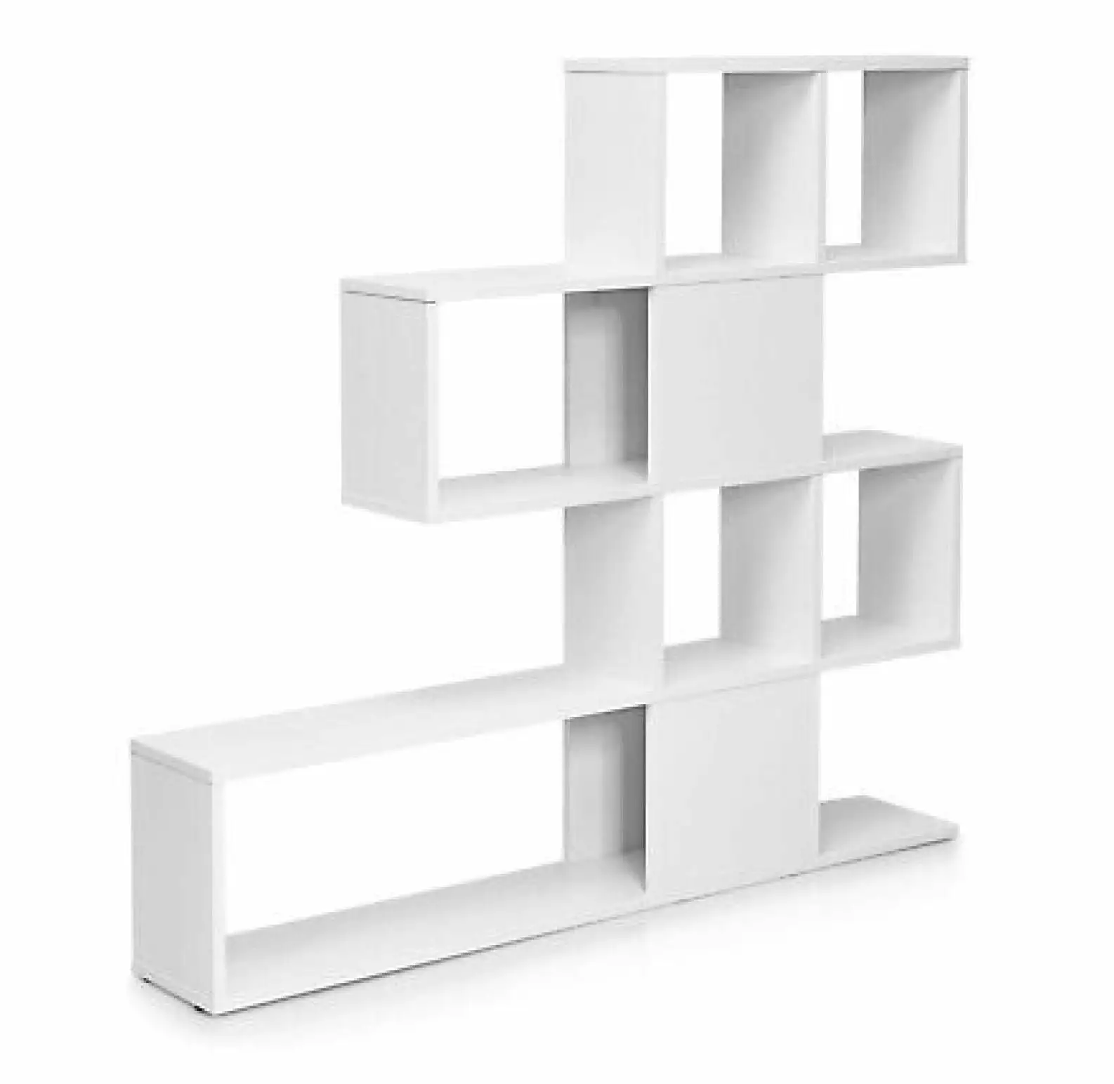 Depot Esh 5 Tier Bookshelf Corner Ladder Bookcase Display White