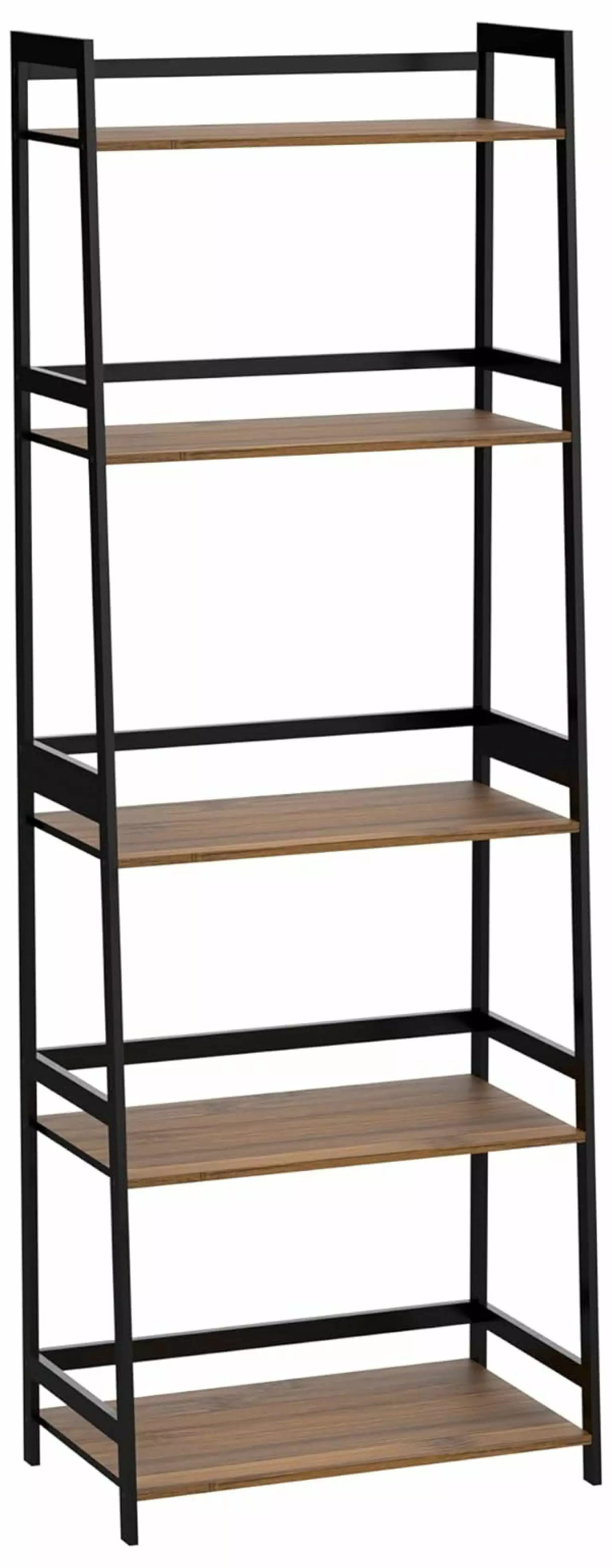 Drevy Bookshelf Book Shelf Bookcase Storage Shelves Book Case Ladder Shelf Bedroom Living Room Office MC-508 Brown