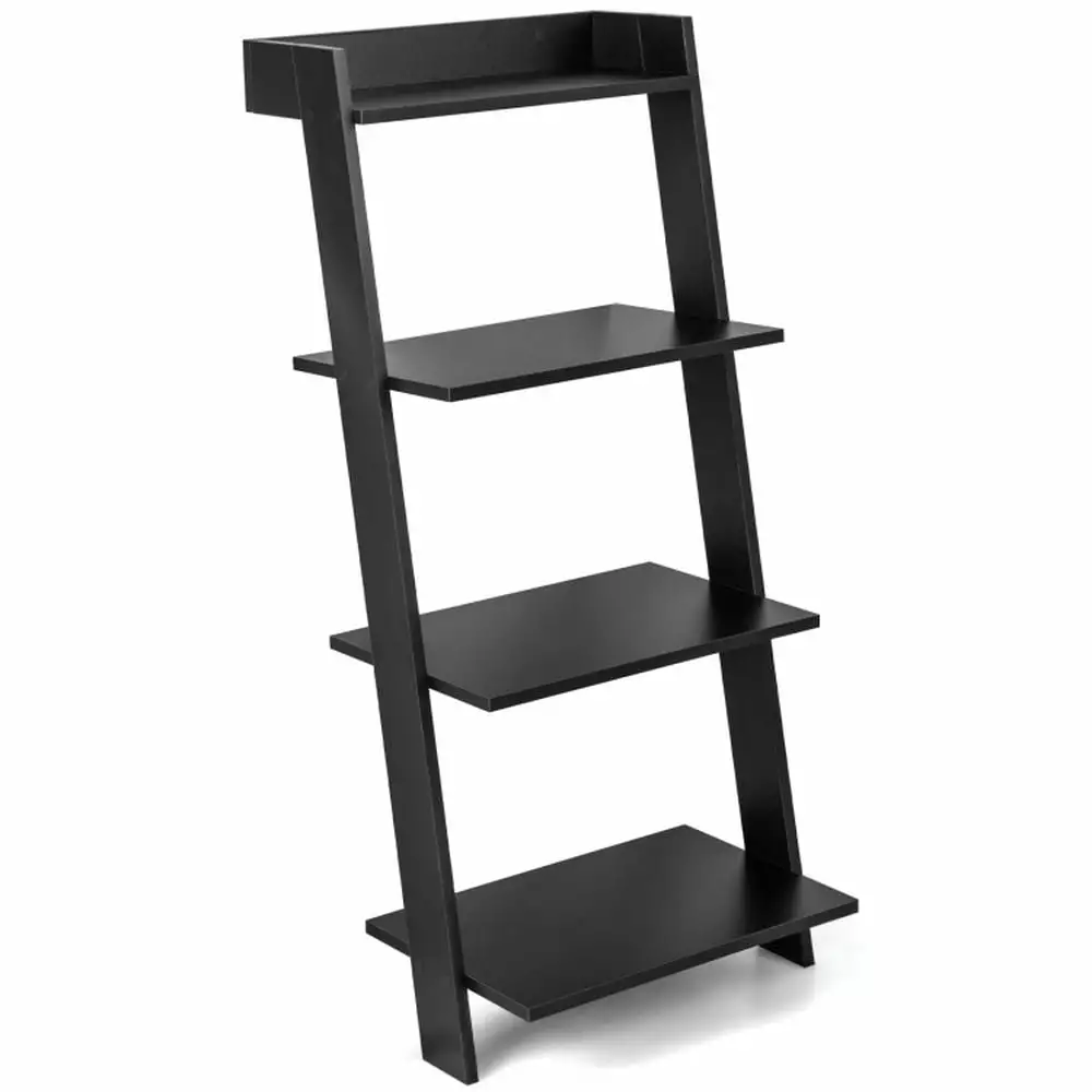 Topcobe 4-Tier Ladder Shelf Solid Frame Anti-toppling Device Corner Storage Organizer Bedroom Office