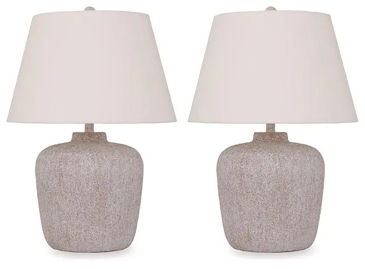 Danry Lamp Set - Contemporary 2-Piece Table Lamps Home Decor