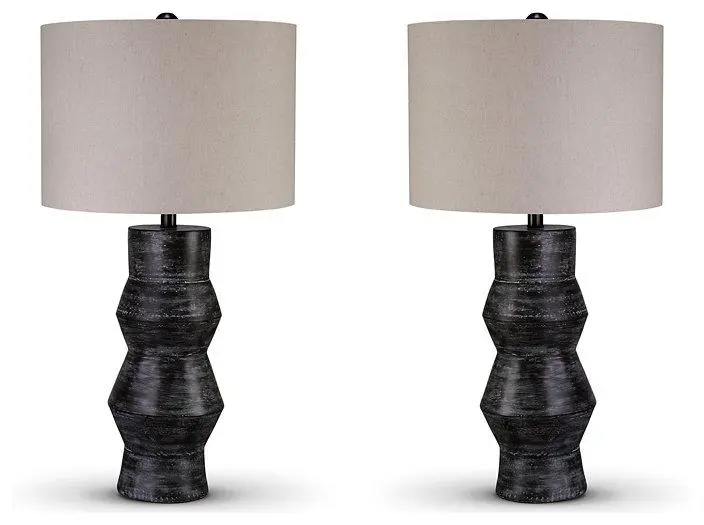 Kerbert Lamp Set Modern 2-Piece Table Lamp Set Bedroom