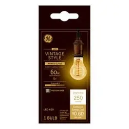 LED Light Bulb Amber Warm White 5-Watts 250 Lumens Cozy Lighting GE