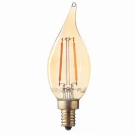 Vintage LED Candle Light Bulb 200 Lumens 2-Watts Energy Saving Globe