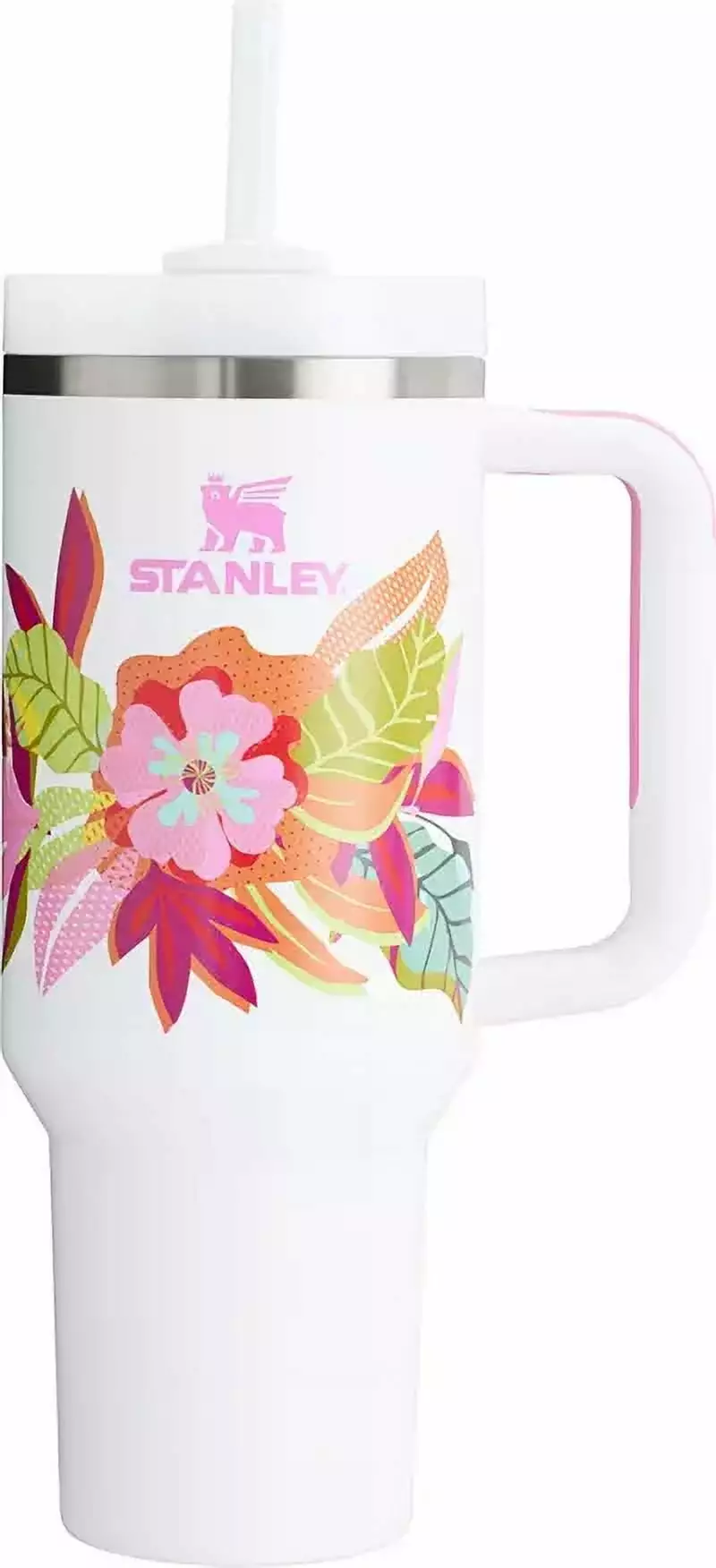 Stanley 40 oz Quencher H2.0 FlowState Tumbler Mother's Day Collection Frost Tropic Stainless Steel Vacuum Cup