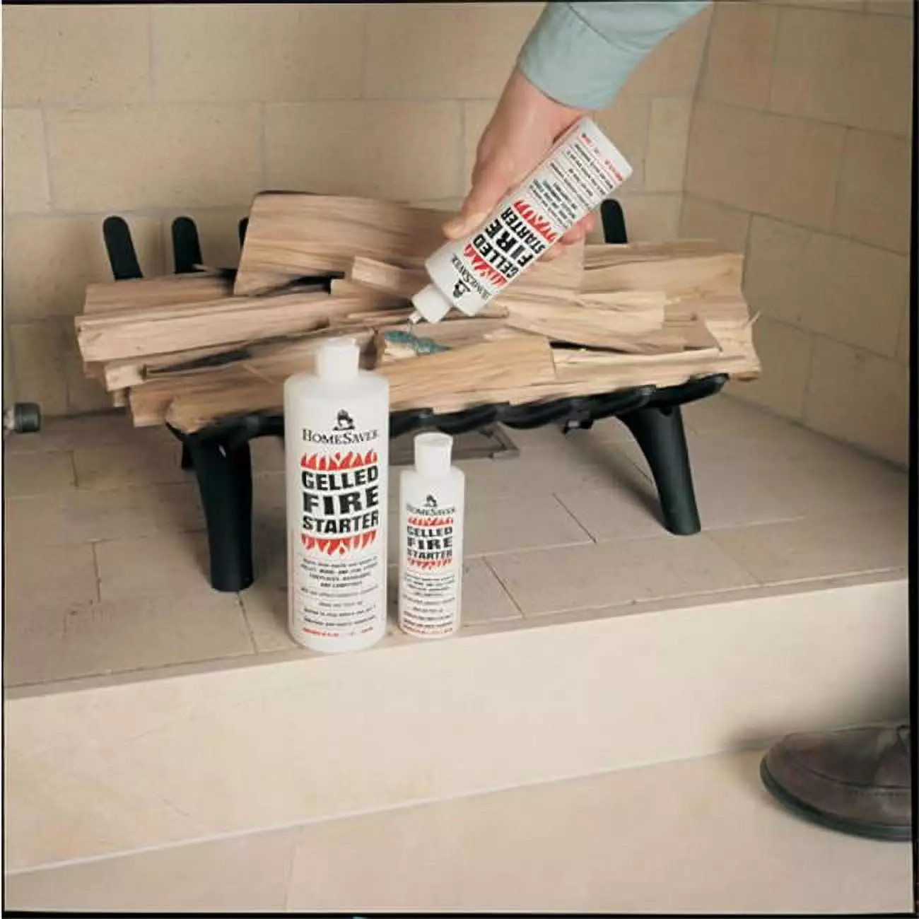 .W. Perkins Co 1048 HomeSaver Gelled Firestarter Case Twelve 8 oz Bottles