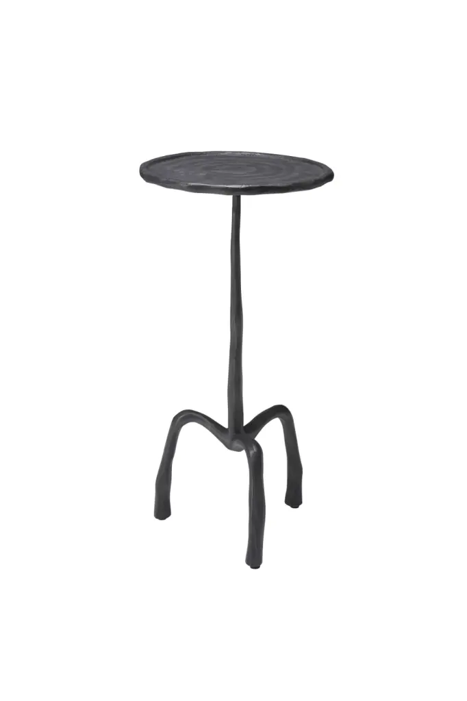 Round Bronze Side Table L Eichholtz Kubu - Modern Living Room Accent Table