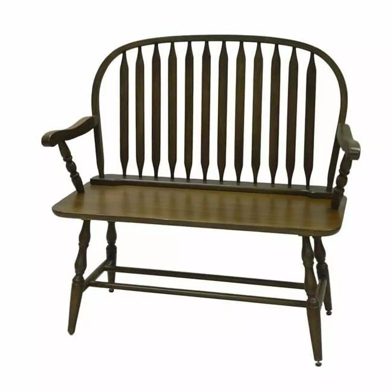 Carolina Classics Windsor Living Room Bench American Oak Solid Wood Benches Carolina Classic Furniture