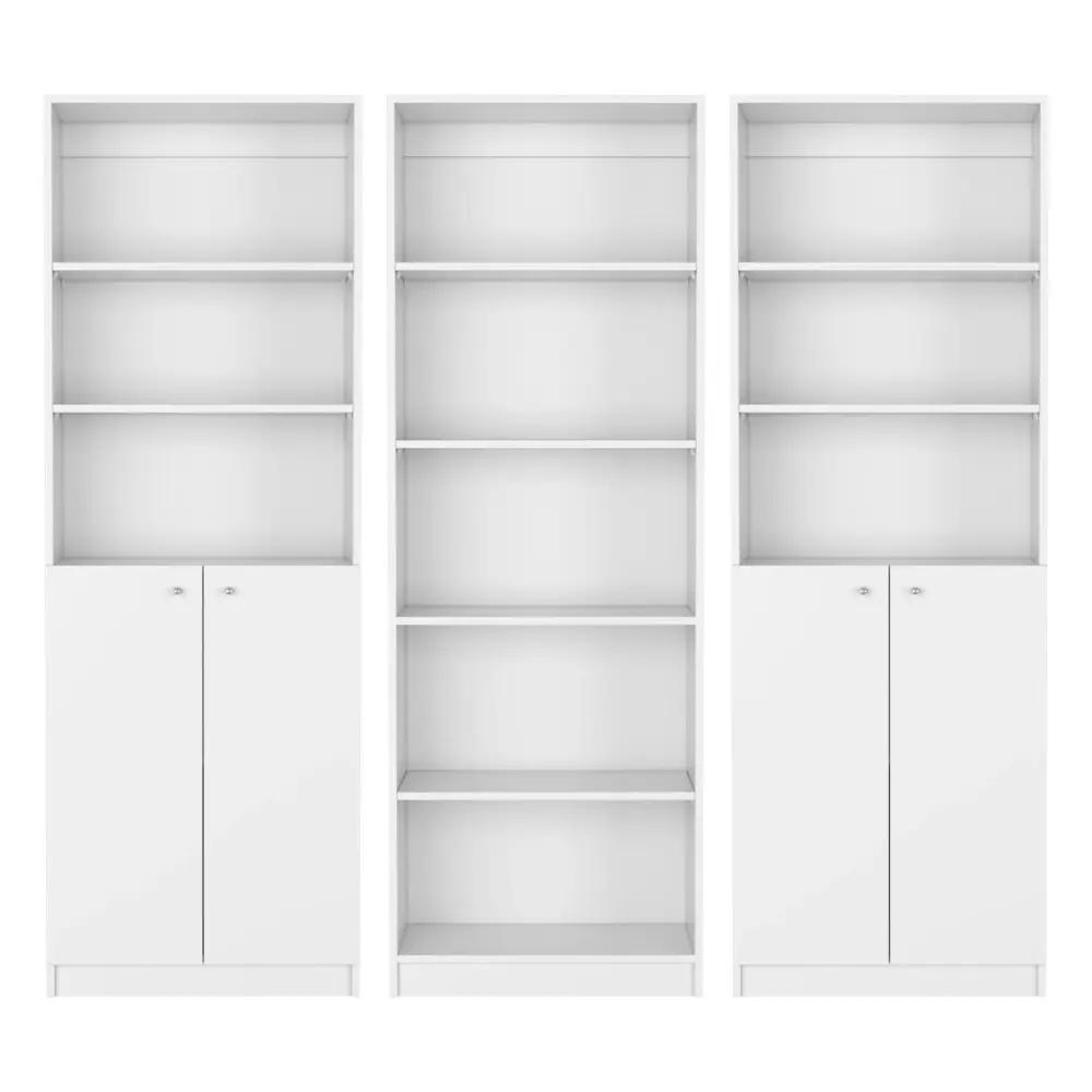 Levan - 3 Piece Living Room Place 3 Bookcases Family Rooms