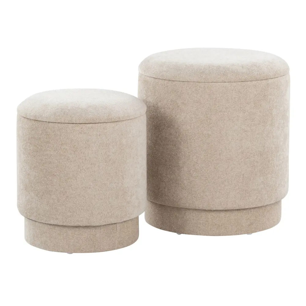 Marla - Upholste Contemporary Ottoman Adjust
