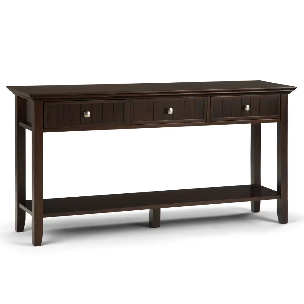 Acadian - Wide Console Sofa Table - Brunette Espresso