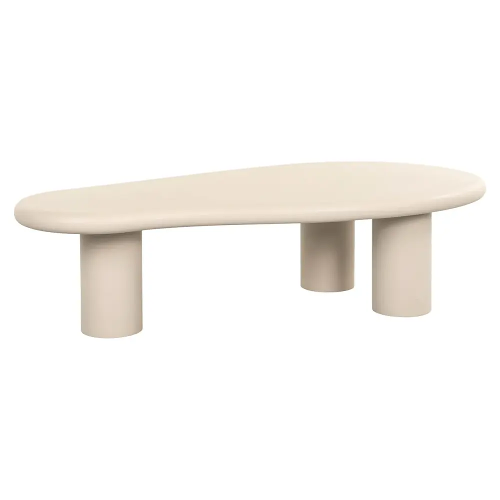 Clayton Large Oval Coffee Table - Beige