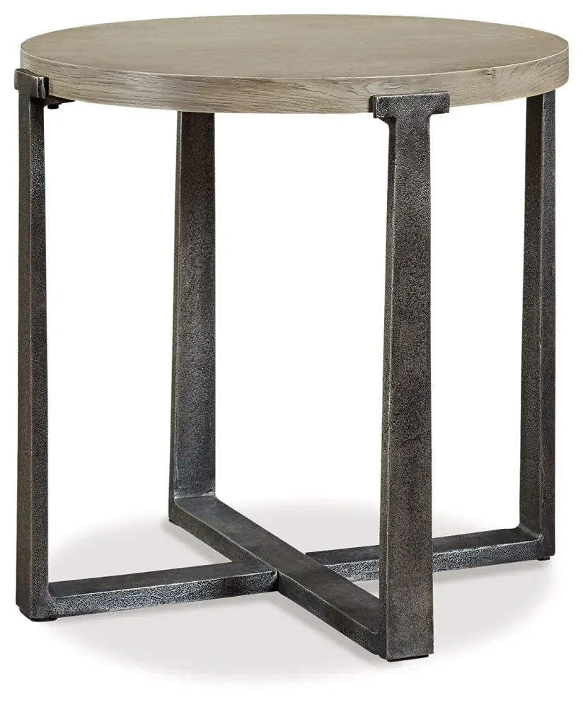 Dalenville - Round End Table - Slate