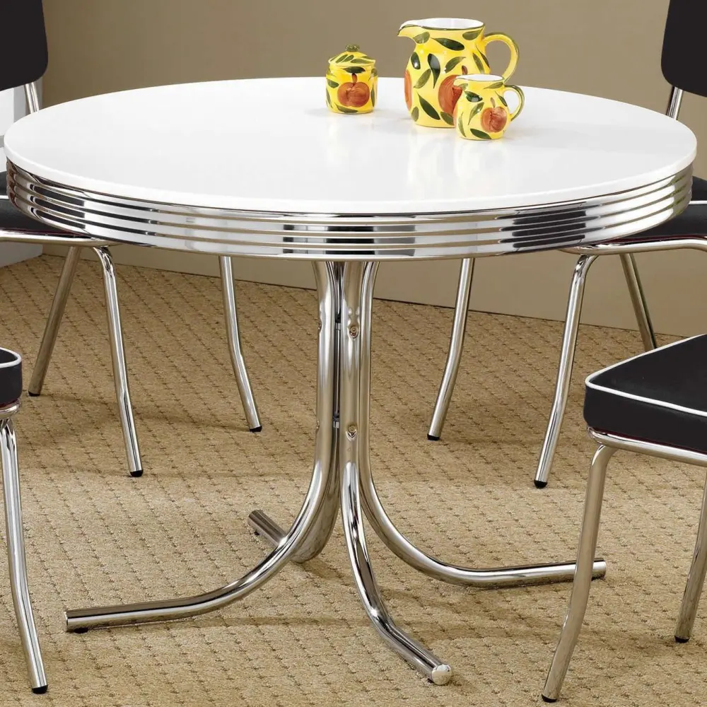 Diamond Modern Furniture COA Round Old-school Dining Table Pedestal Base 2388