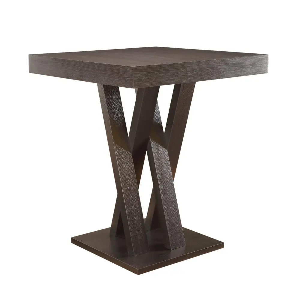 Diamond Modern Furniture COA Square Freda Counter Height Dining Table Pedestal Base 100523