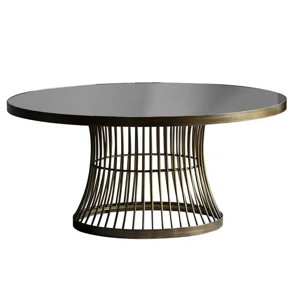 Pickford Round Coffee Table - Copper-brown