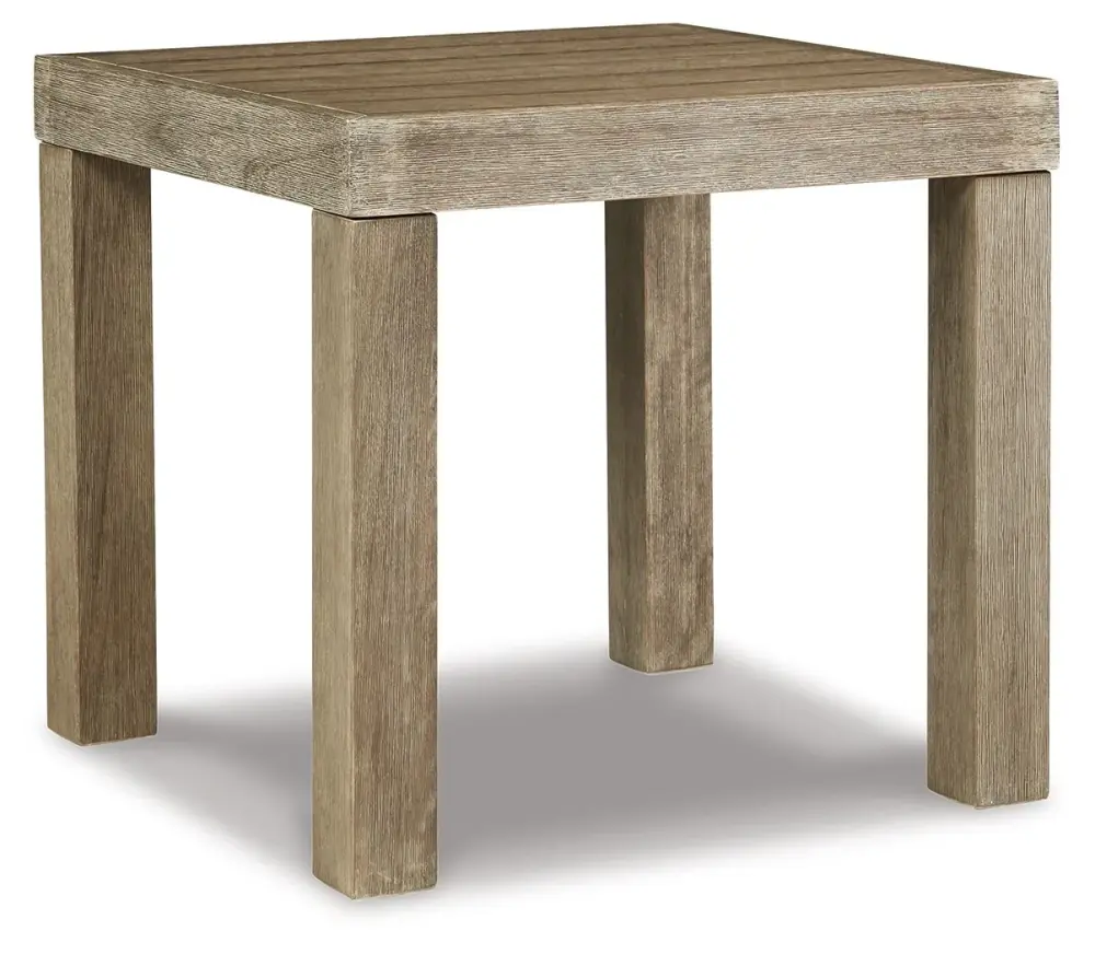 Silo Point - Square End Table - Cocoa