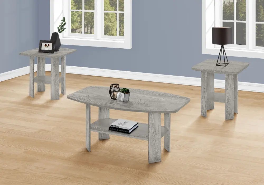 Table Set, Coffee, End, Side, Accent Living Room adjust 3)