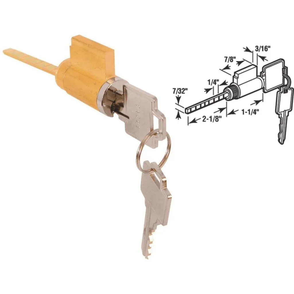 Prime-Line Patio Lock Cylinder Secure and Durable Prime Line