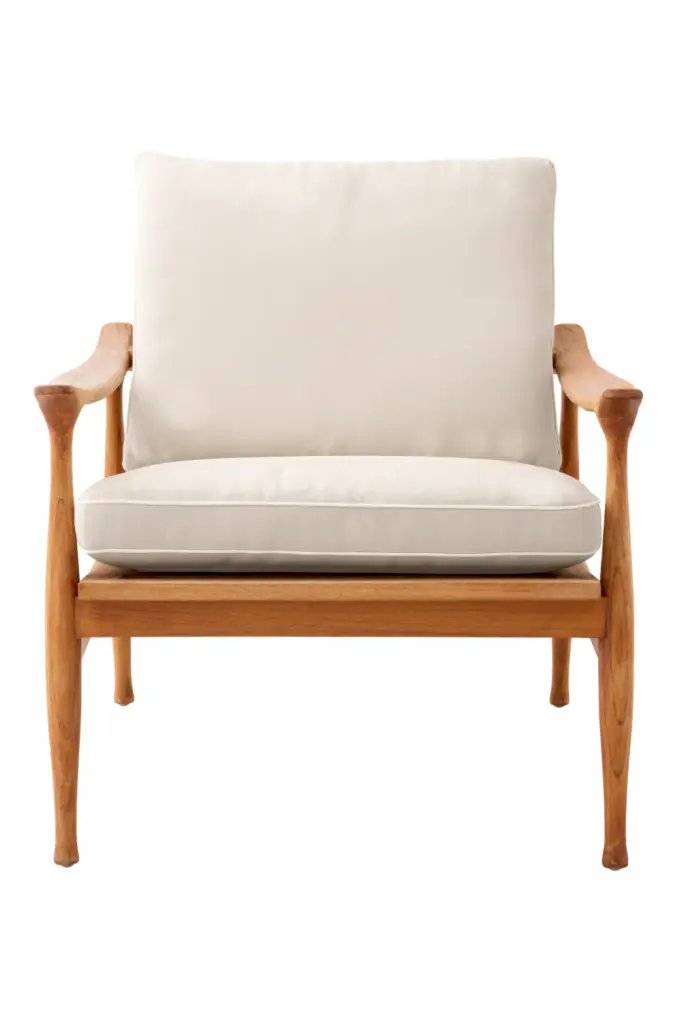 Natural Teak Outdoor Lounge Chair Eichholtz Manzo Patio Chair
