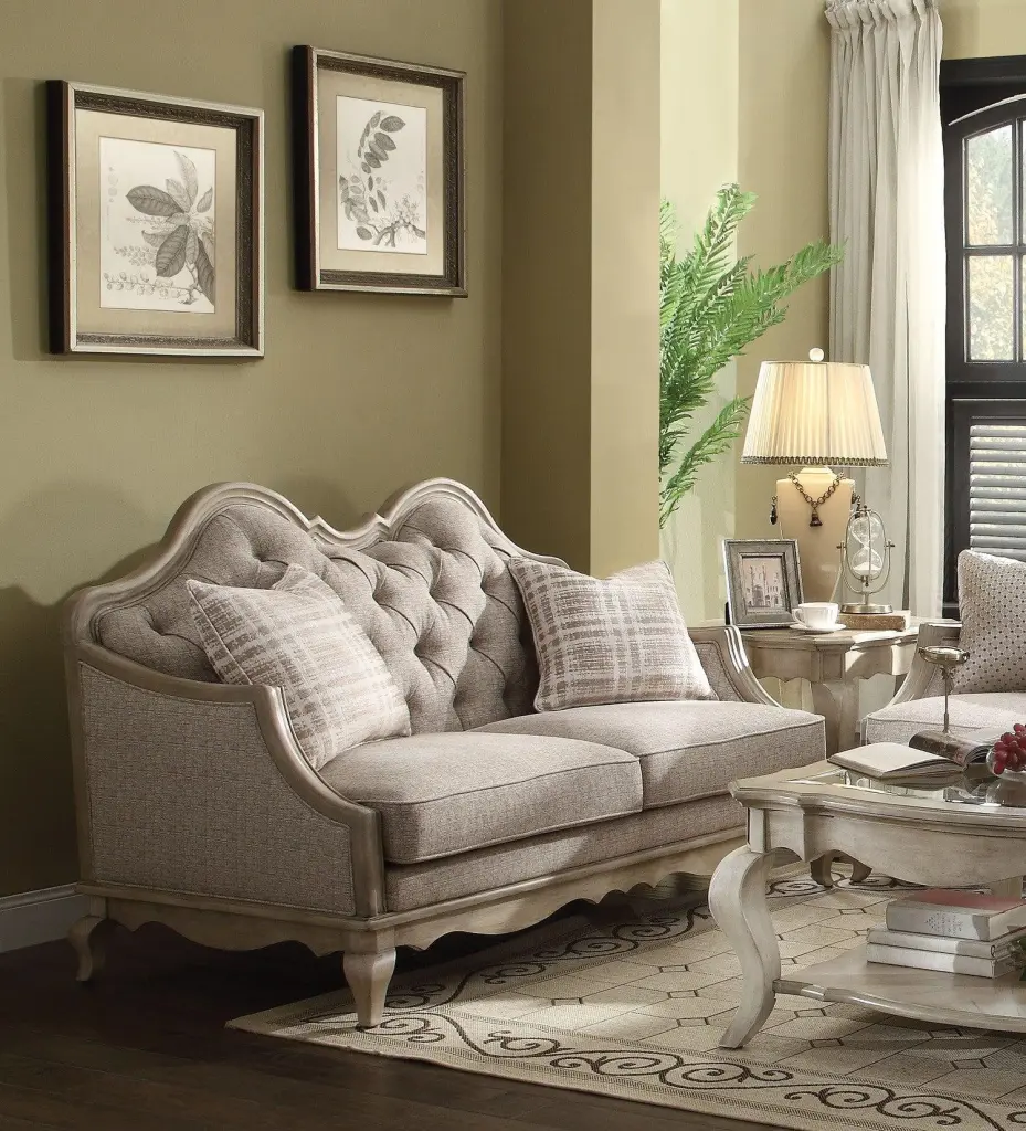 Acme Chelmsford Loveseat Beige 56051 - Comfortable Living Room Seating