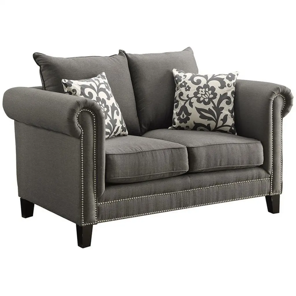 Coaster 504912 Charcoal Love Seat Home Furnishings Coaster Company