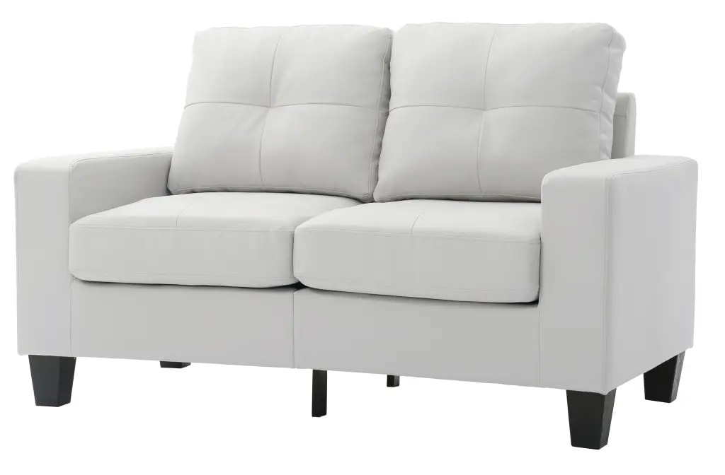 DeeHome Glory Furniture Newbury G460A-L Modular Loveseat White Contemporary Living Room Furniture