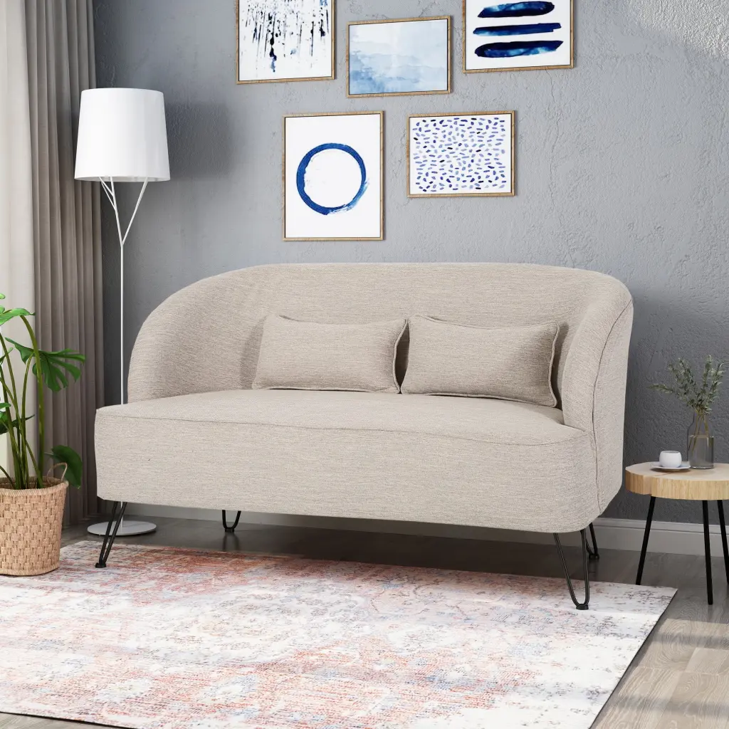 Homiyad Loveseat Sofa Living Room Comfortable Seating