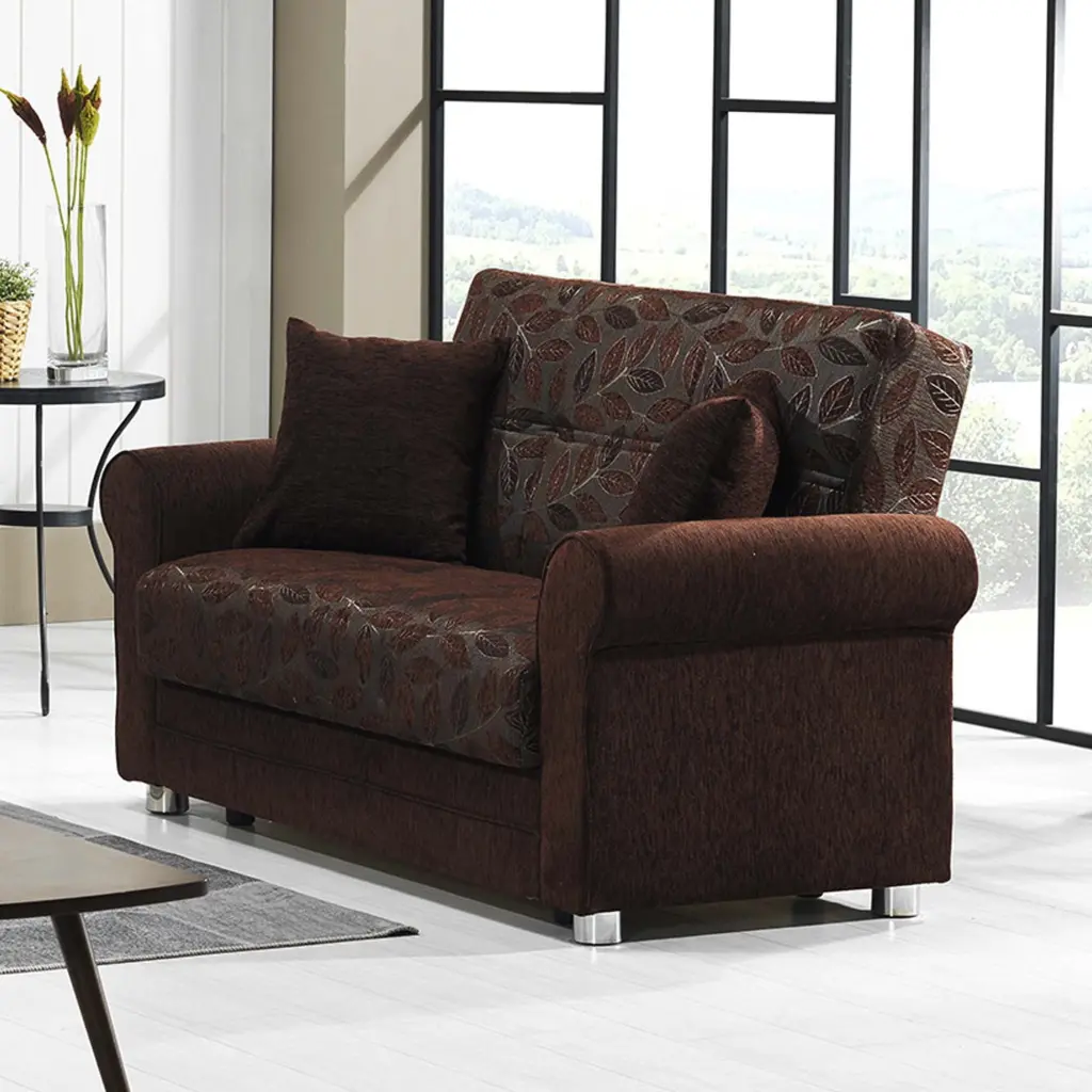 Rio Grande Loveseat Dark Brown - Classic Living Room Furniture Ottomanson