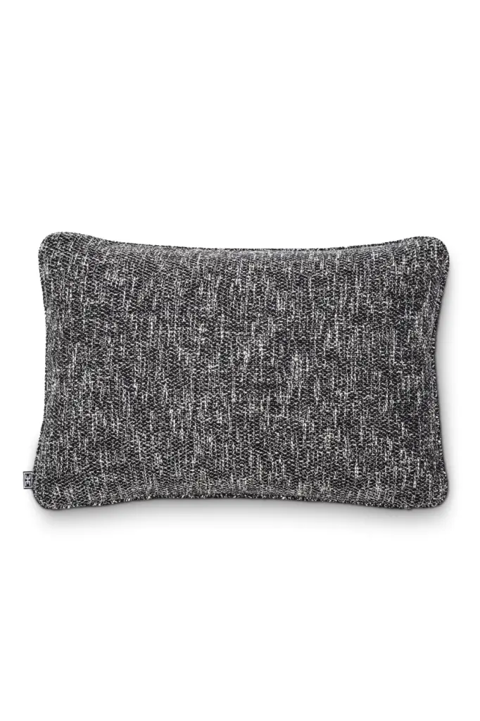 Black Contemporary Lumbar Pillow Eichholtz Cambon Supportive Sofa Cushion
