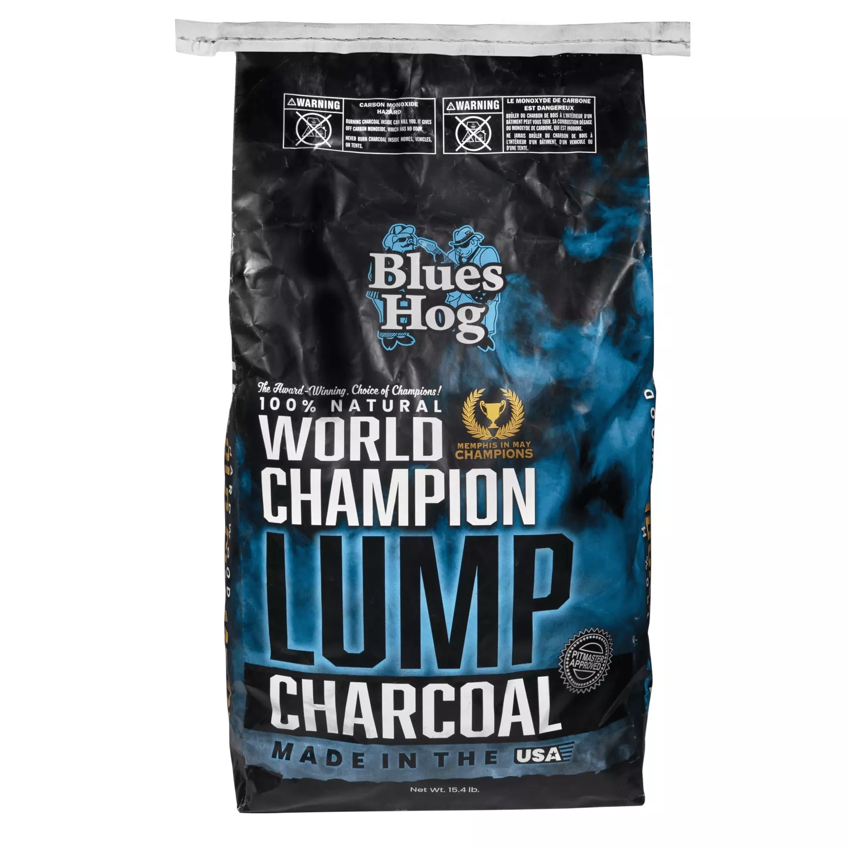Blues Hog Lump Charcoal 15.4 lbs Single Sourced Heat and Smoke Consistency
