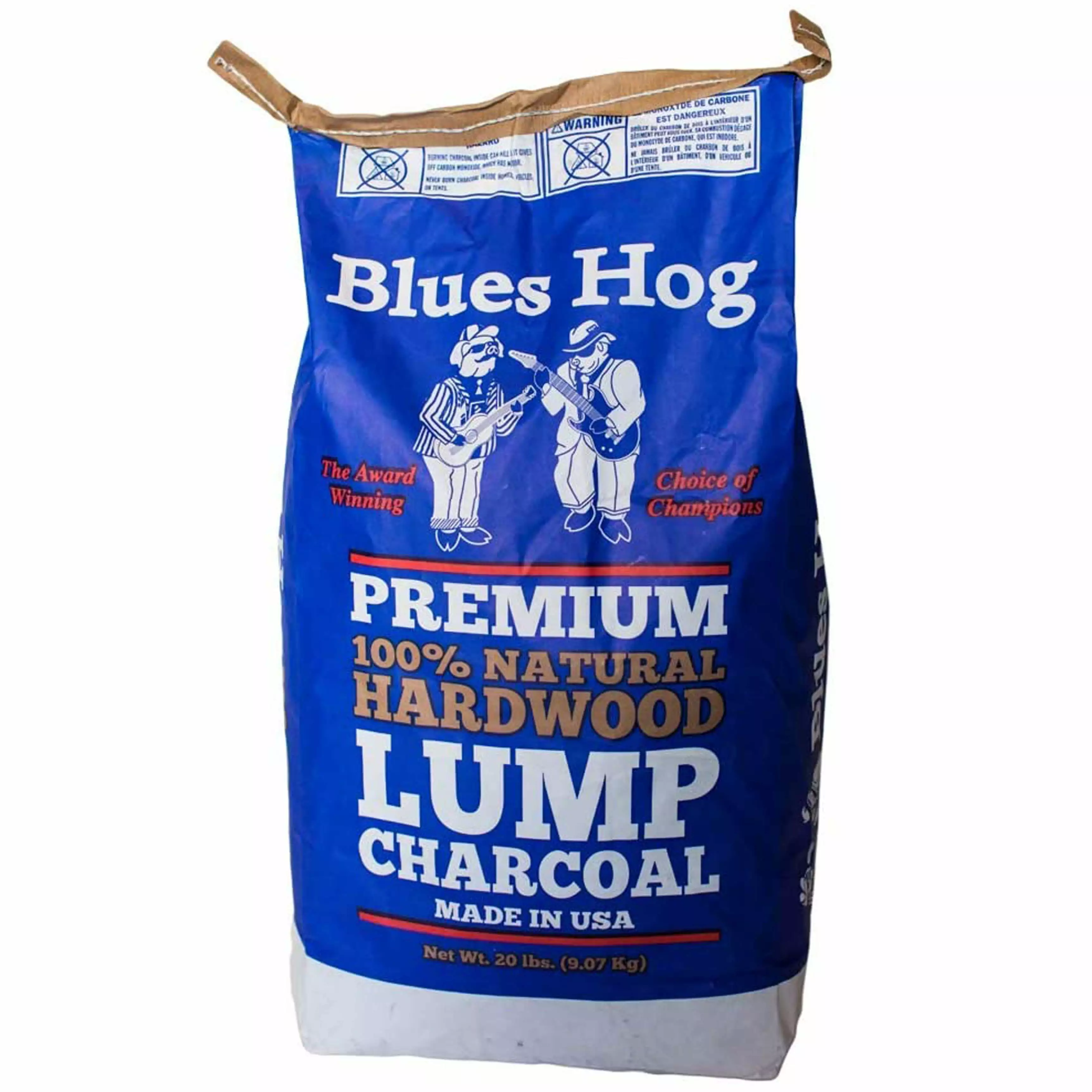 Blues Hog Lump Charcoal 20 lb Bag 100% Natural Hardwood Grilling