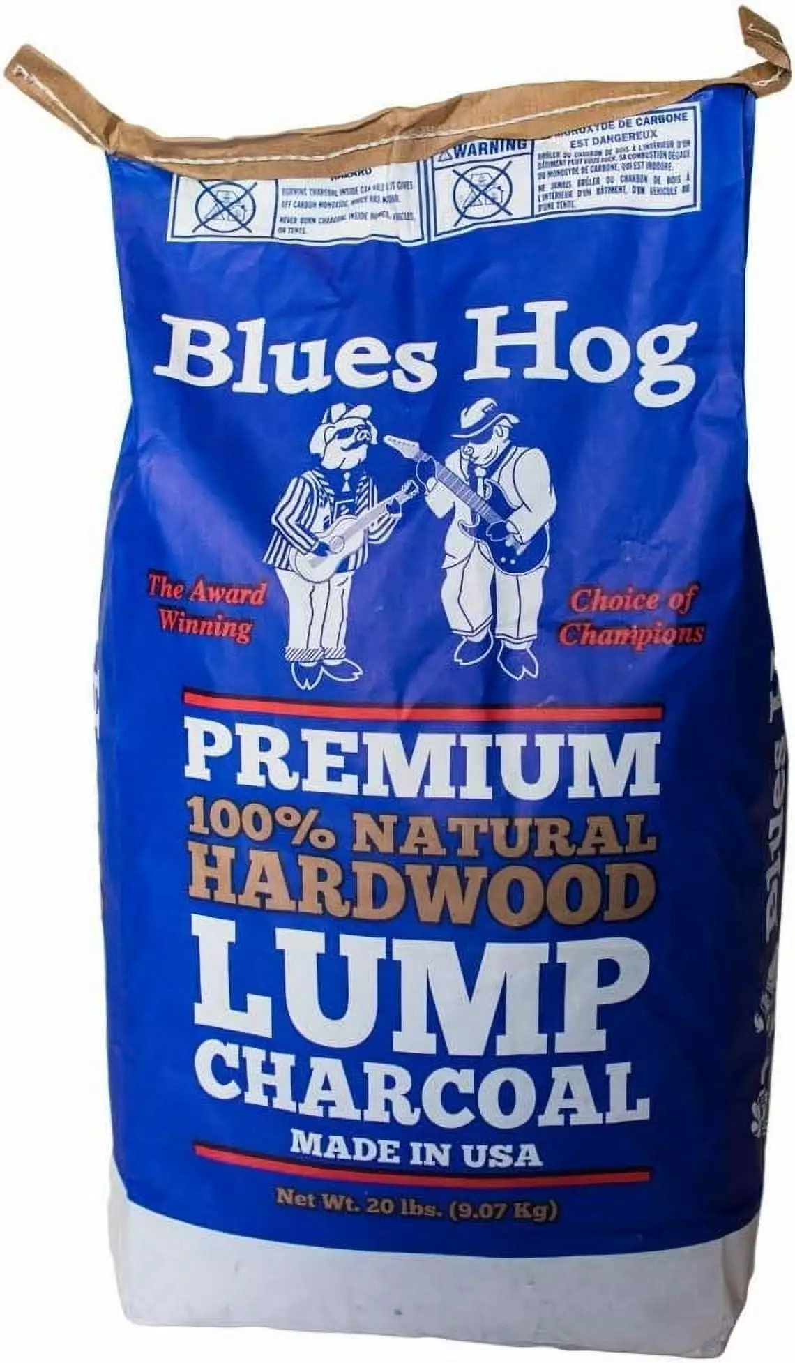 Blues Hog Natural Hardwood Lump Charcoal 20 Lbs BBQ
