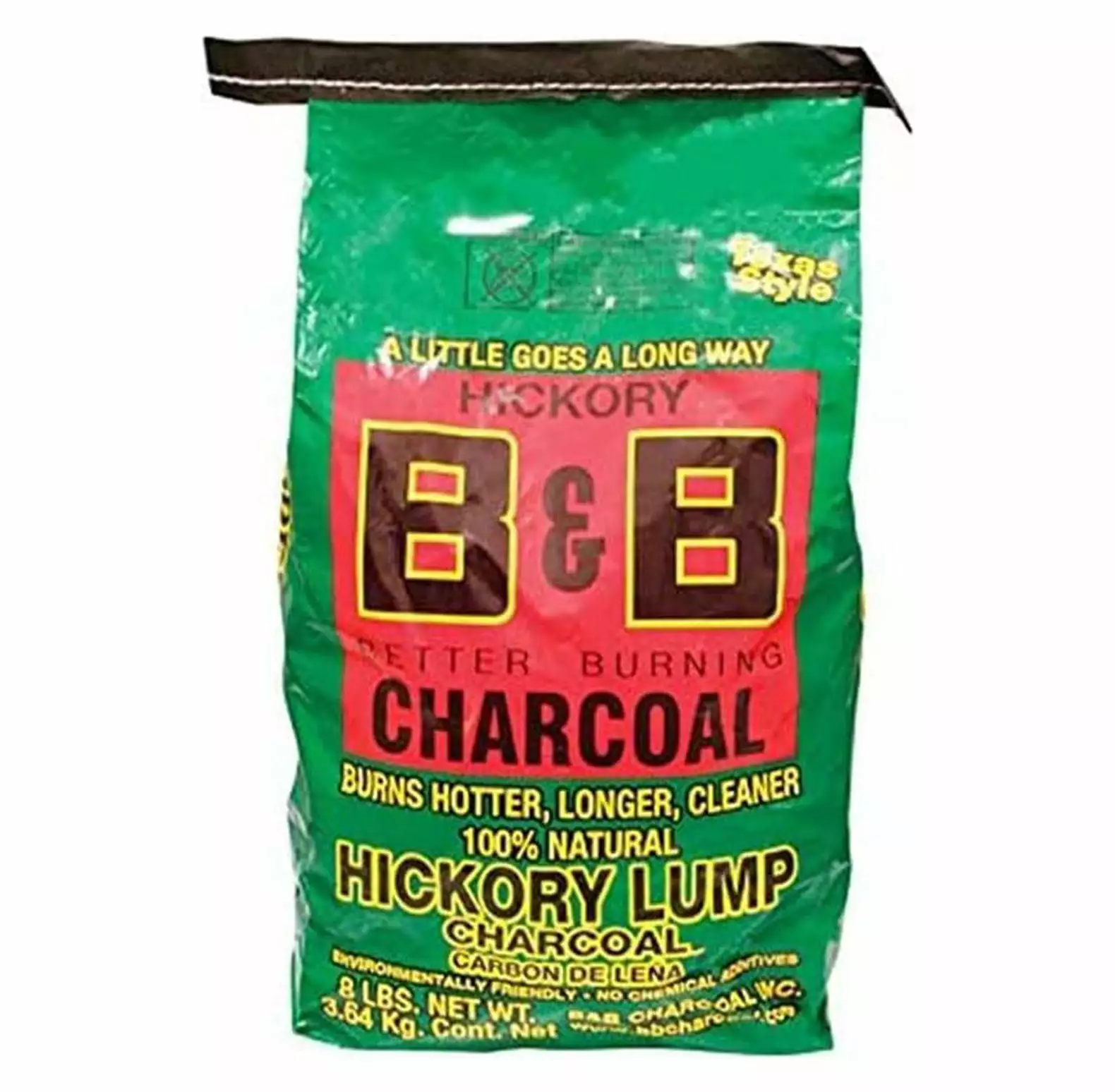 CintBllTer Signature Long Burning Hickory Lump Charcoal 8 Pounds Intense Flavor
