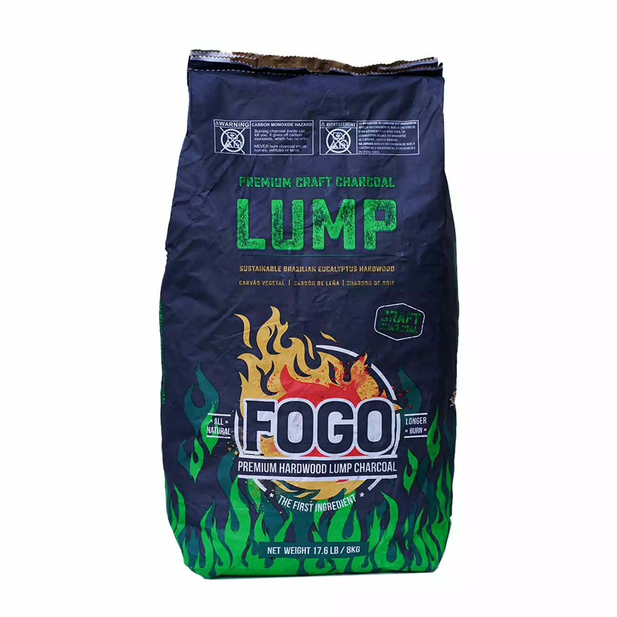 Fogo All Natural Brazilian Eucalyptus Hardwood Lump Charcoal 17.6 Pounds