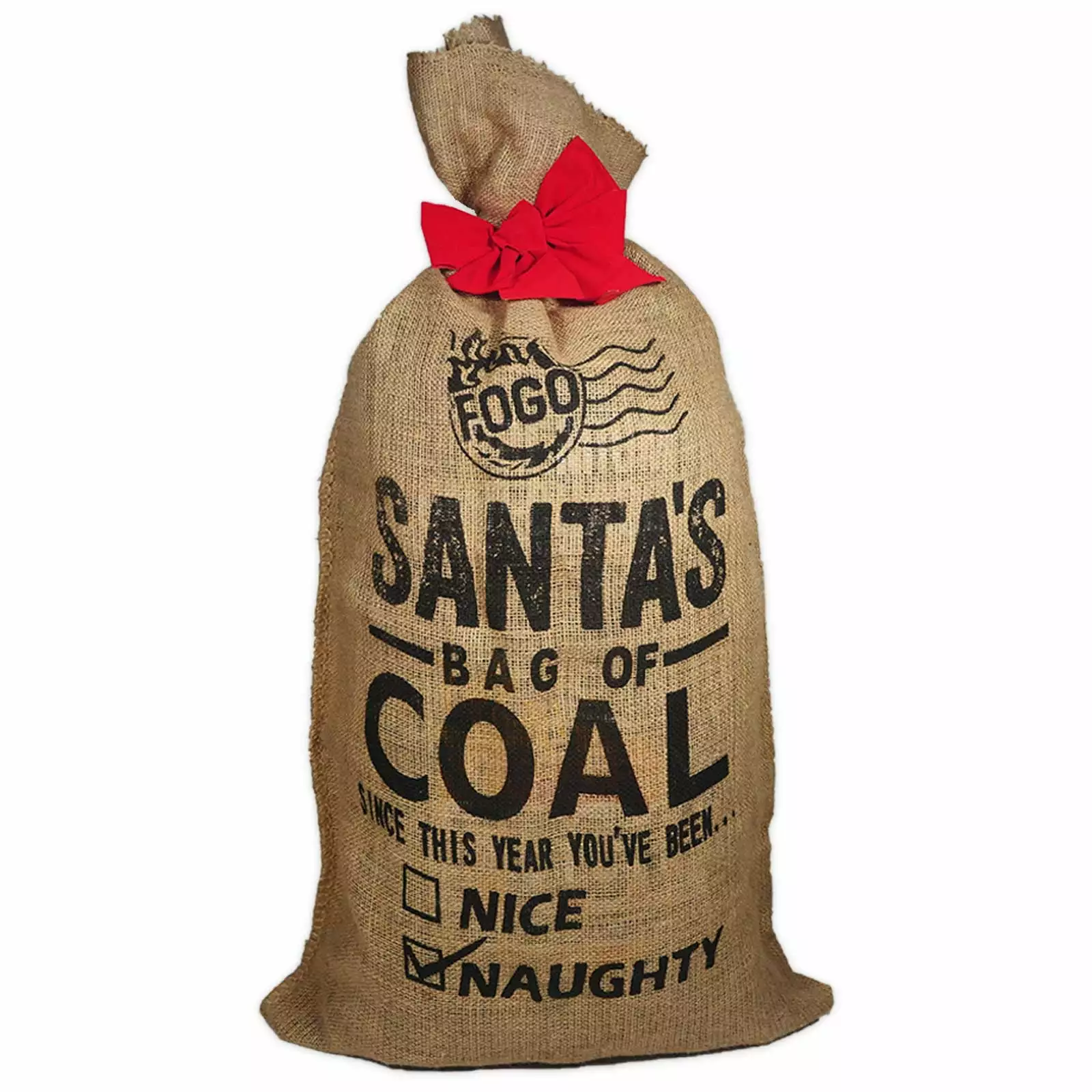 FOGO Santa's Bag Coal All Natural Luxury Lump Charcoal 35lb Bag