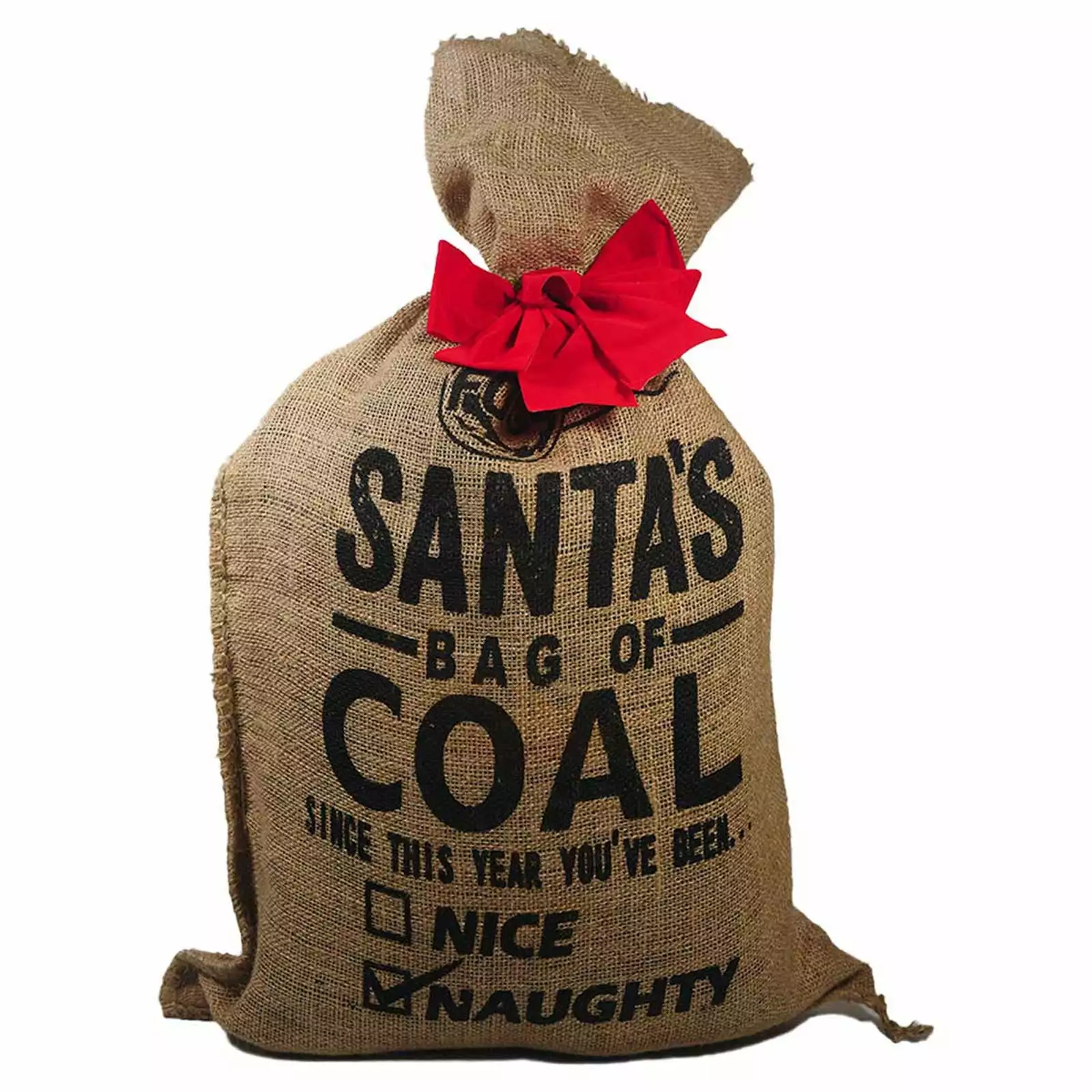FOGO Santa's Bag Coal All Natural Luxury Lump Charcoal 17.6 lb Grilling and Smoking