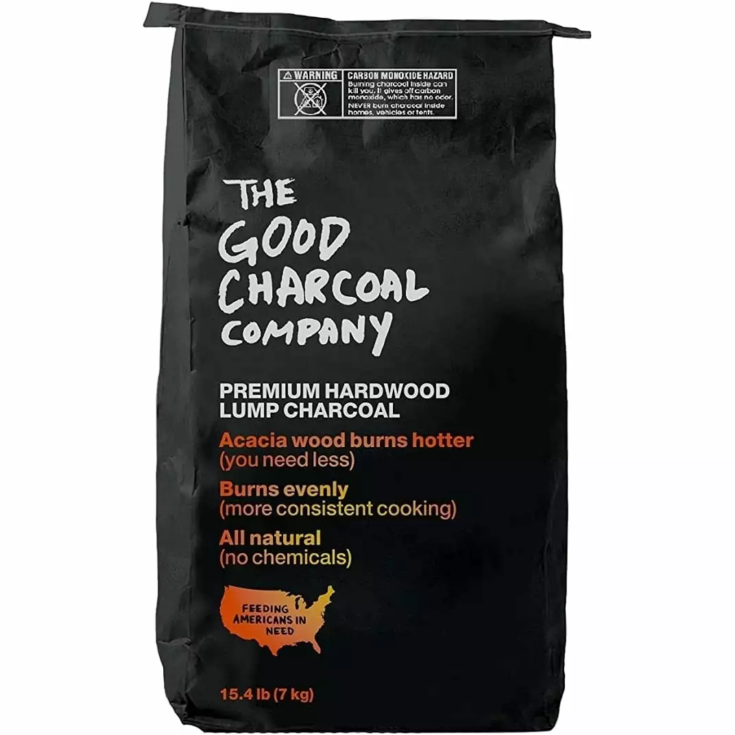 Good Charcoal Company Luxury Acacia Hardwood Lump Charcoal 15.4 Pounds Premium Grilling