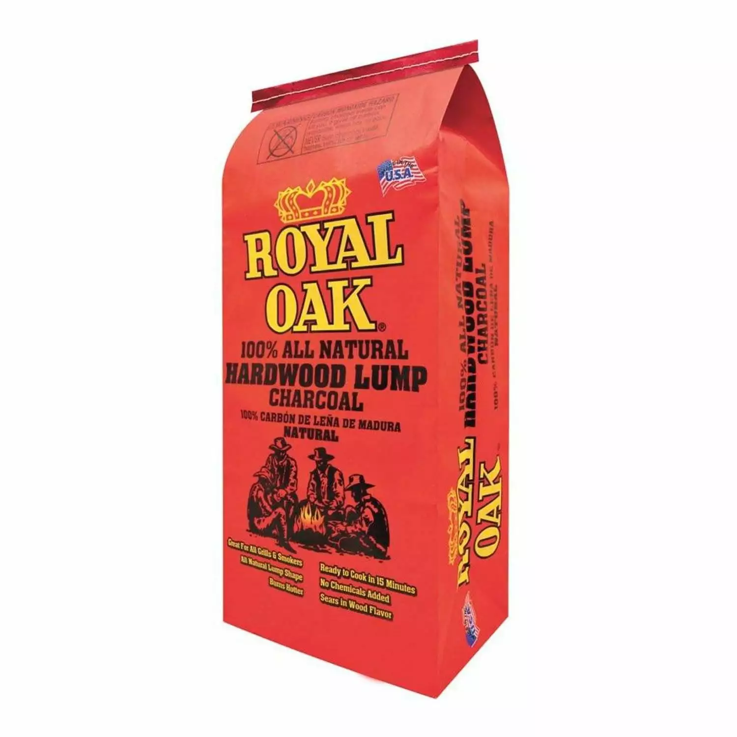 Royal Oak BBQ All Natural Luxury 8 Pound Bag Lump Charcoal Starter Hardwood