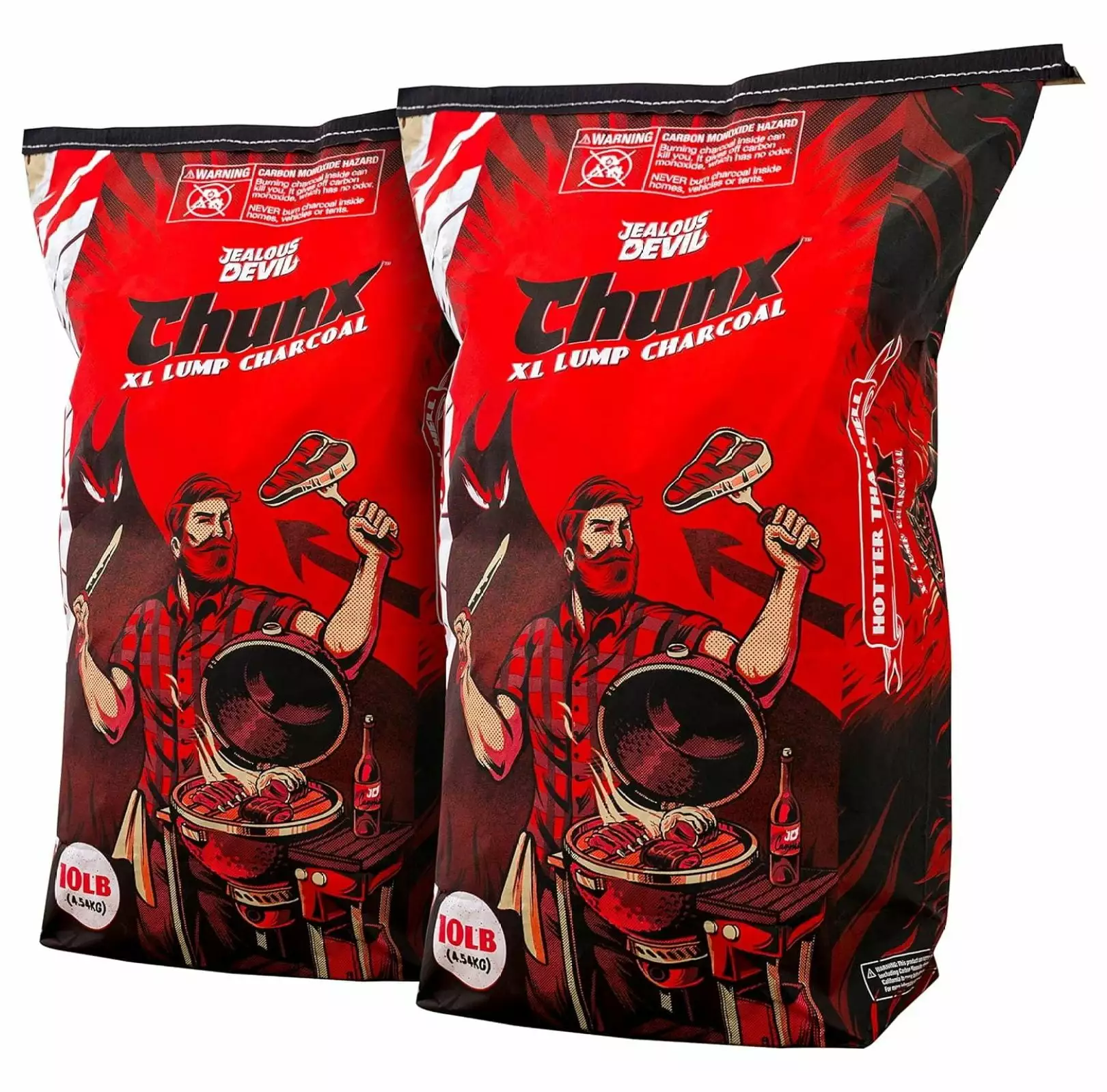 TiaGOC All Natural Hardwood Lump Charcoal 2 x 10 lb BBQ and Grilling