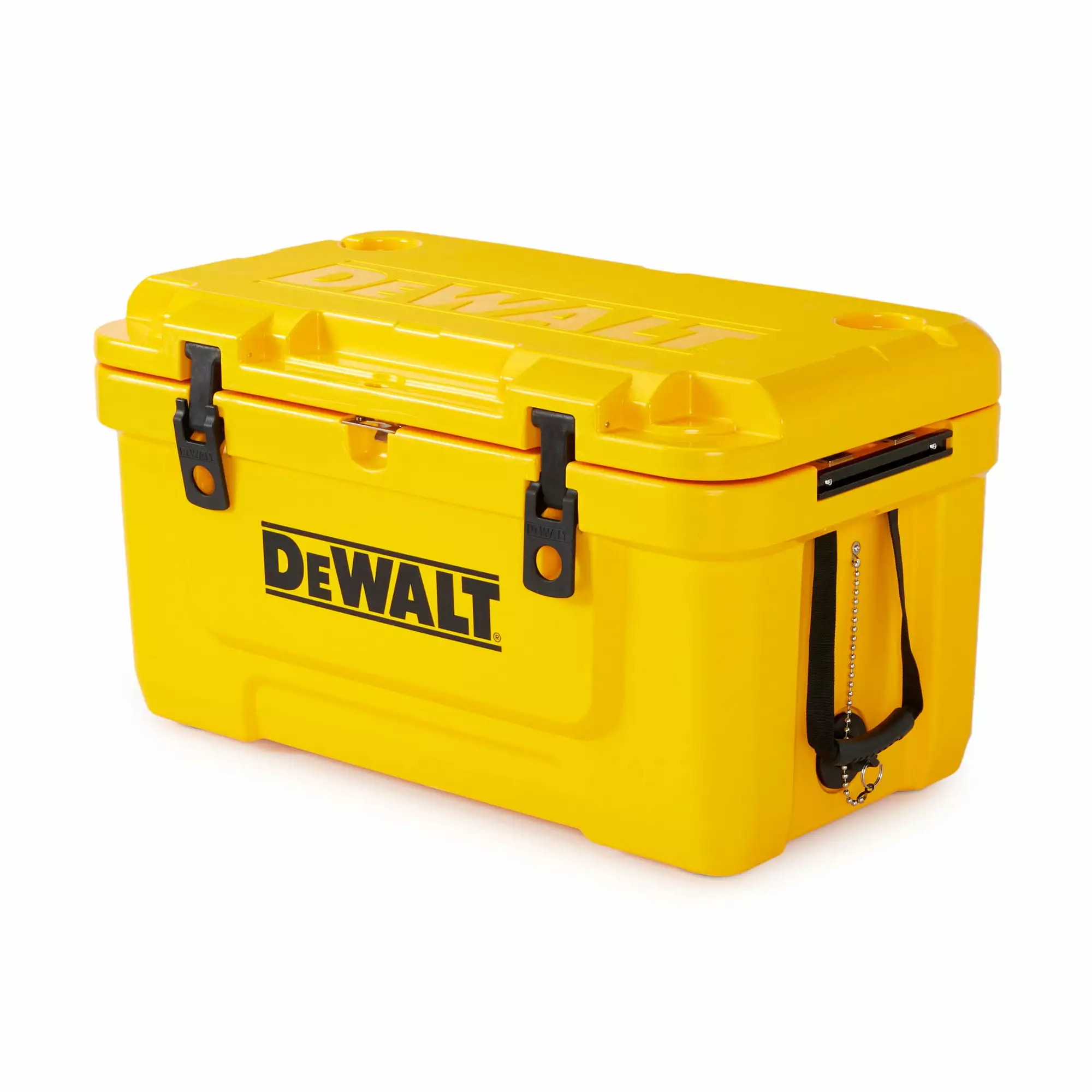 DeWalt 65 Quart Insulated Lunch Box Drink Cooler Roto Molded Portable Yellow Heavy Duty Cooler